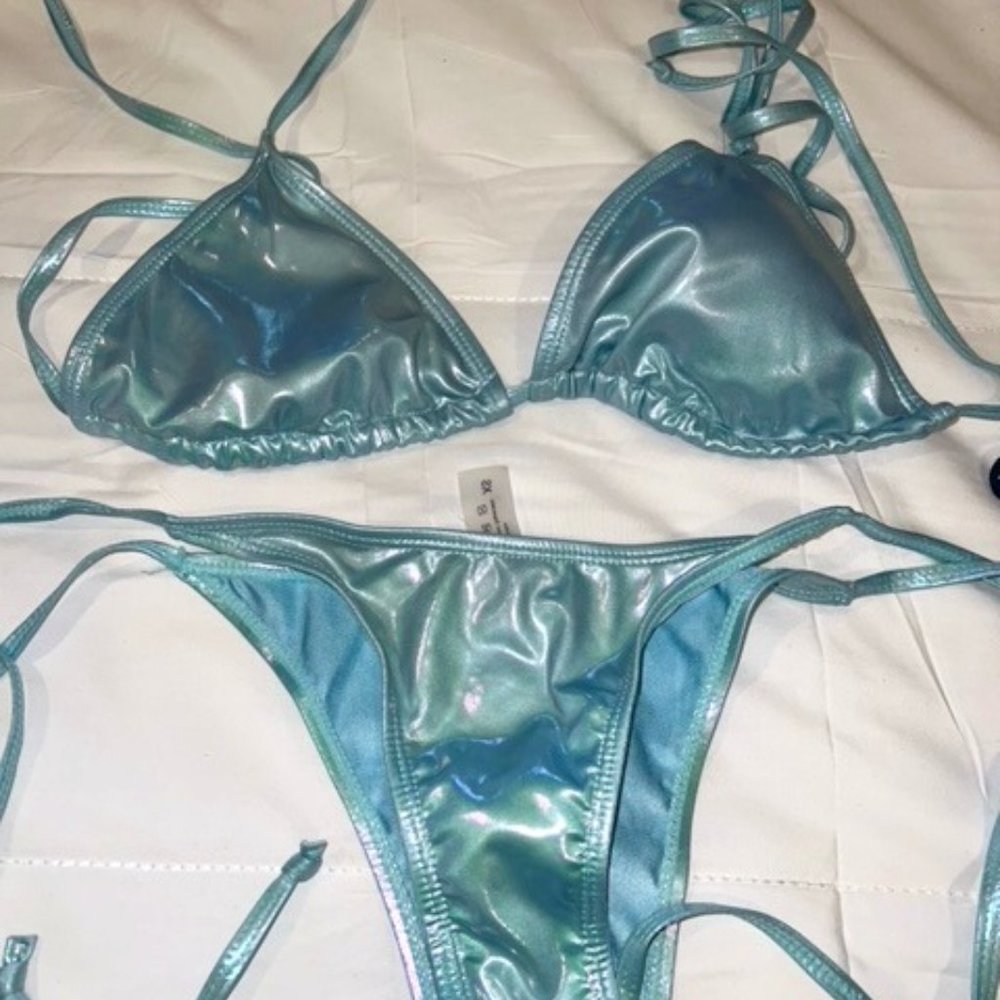 Shein Metallic Bikini - XSmall